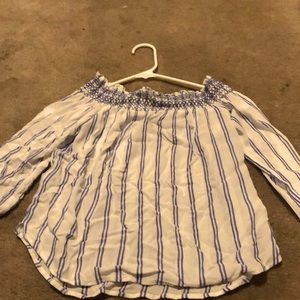 Abercrombie and Fitch mid length sleeves off the shoulder top
